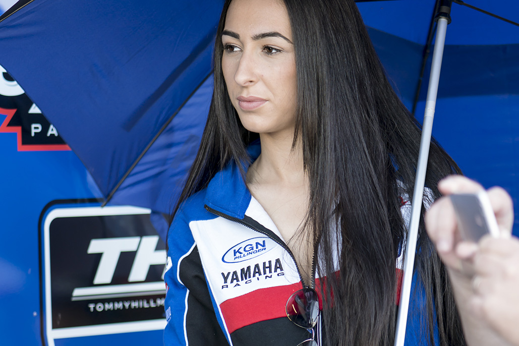 Grid Girls With Thm Motorsport At Donington Park British Superbikes On 18th September 2016