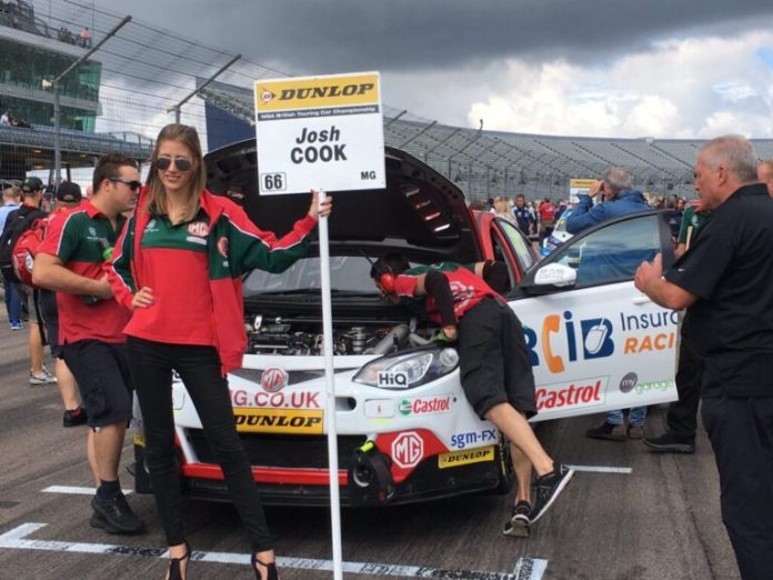 Grid Girls With Triple 8 Btcc At Rockingham Btcc On 28th August 2016