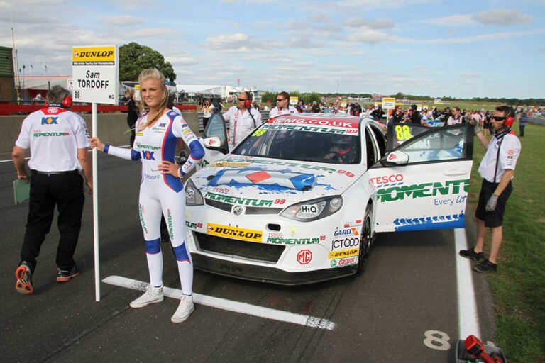 Grid Girls with Triple 8/KX Energy BTCC at Snetterton BTCC on 4th August 2013