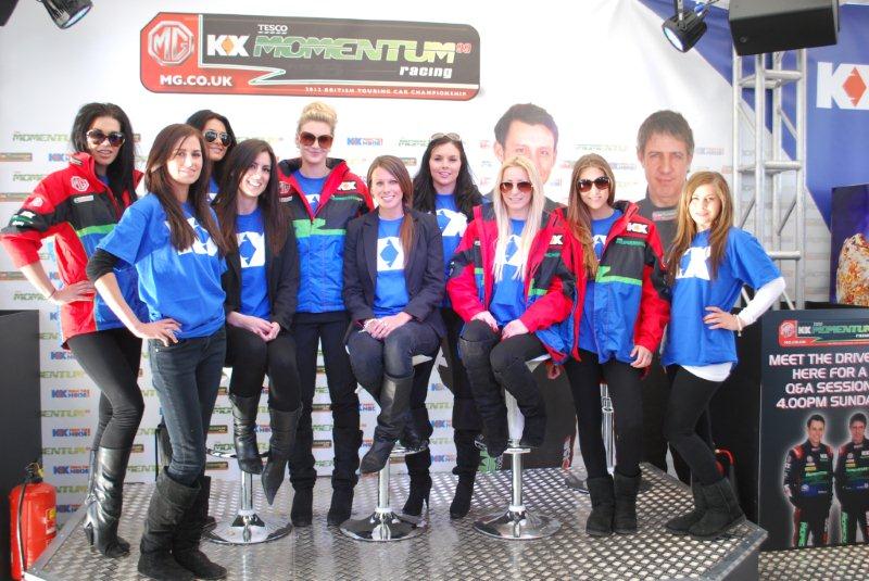 Promo Models With Kx Energy Btcc At Brands Hatch Btcc On 31/1st April 2012