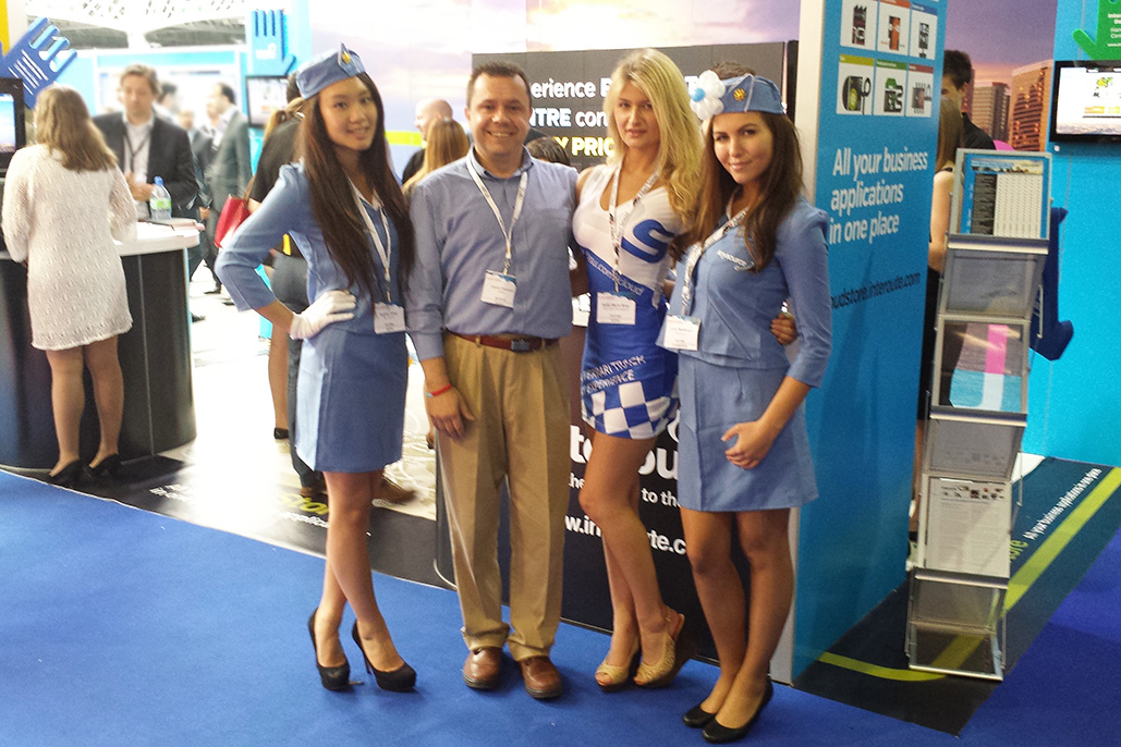 Promotional Model With Apsu At Cloud World Forum In London On 26/27th June 2013