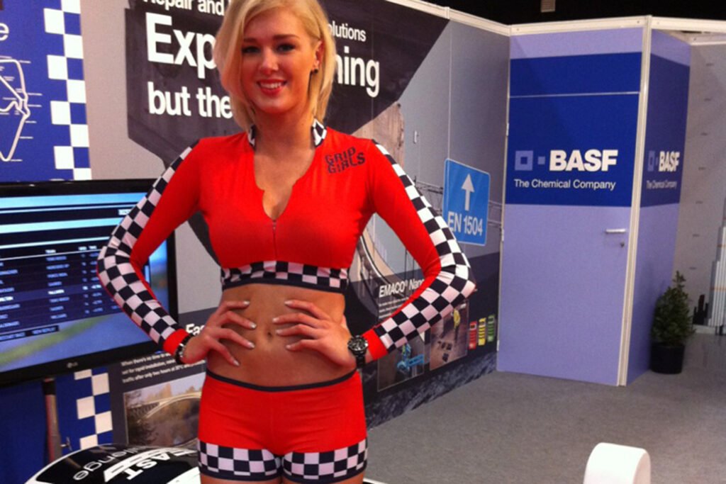 Promotional Model With Basf At The Concrete Show On 22/23rd February 2012