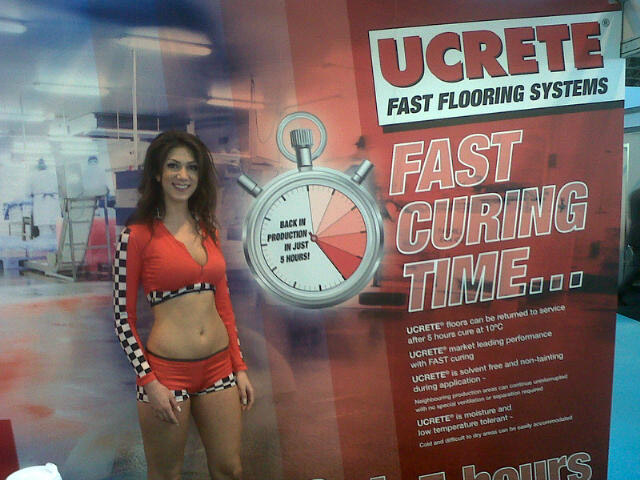 Promotional Model With Basf At The Foodex Show On 25/27th March 2012