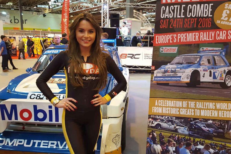 Promotional Model with Castle Combe Circuit for Autosport International 2016 at Birmingham NEC