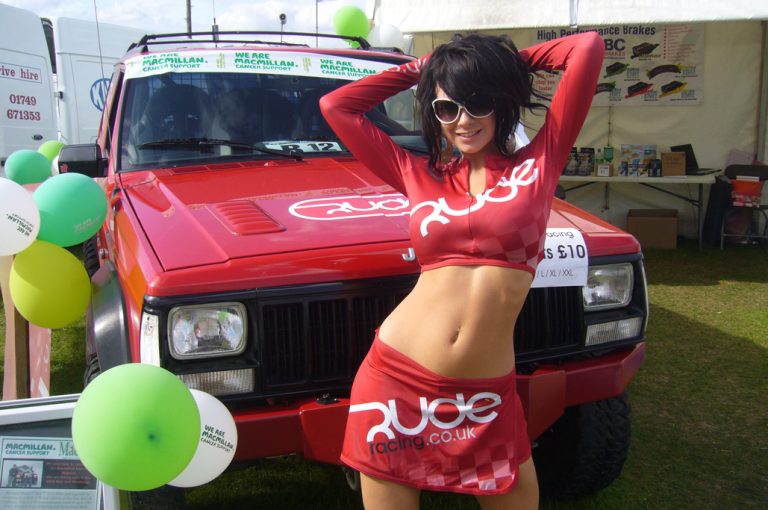 Promotional Model with Rude Racing at Fast Ford Fair in Silverstone on 2nd August 2009