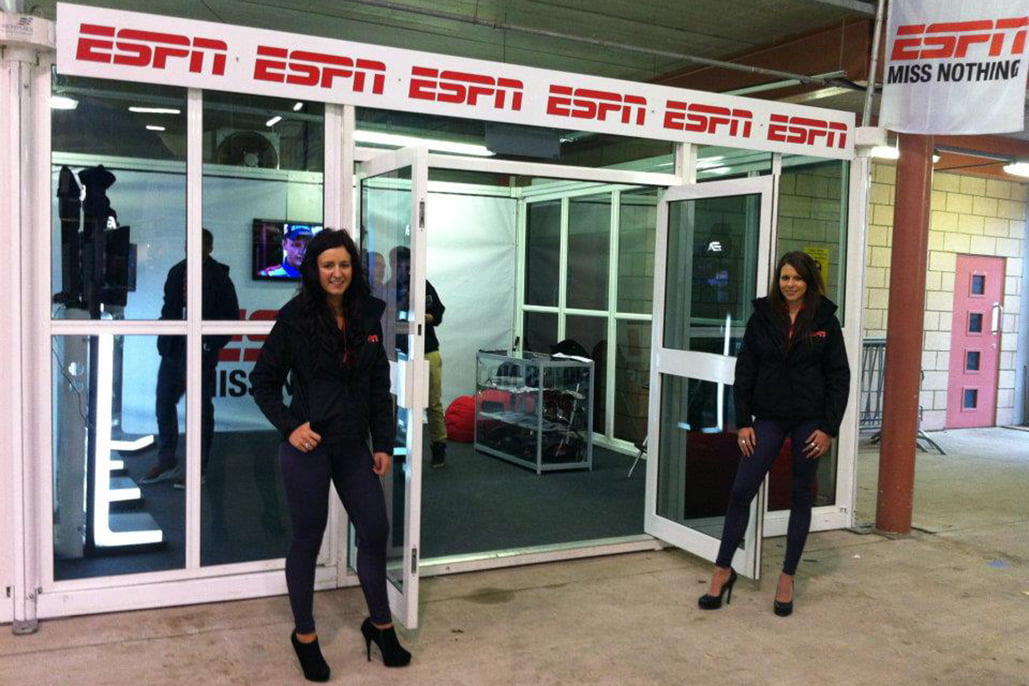 Promotional Models With Espn Uk At The World Rally Championship On 11/13th Nov 2011