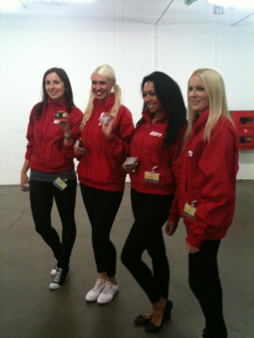 Promotional Models With Espn Uk For Their Fa Cup Promo In Stoke On 13th May 2011