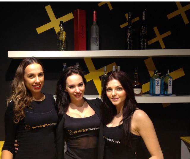 Promotional Models With Energy Casino At London Affiliate Conference (lac) London On 7/8th February 2014