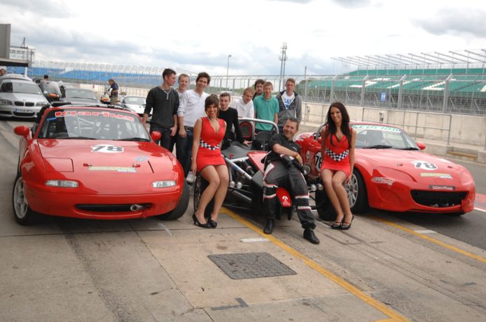 Promotional Models With Kpd Motorsport At Their Track Day In Silverstone On 7th June 2010