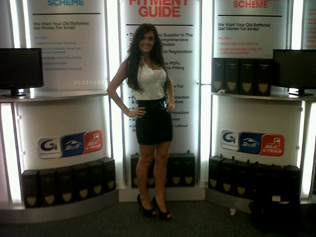 Promotional Models with Platinum Batteries at the Group Auto Show on 12th October 2012