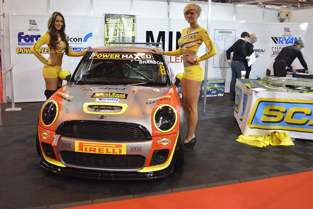 Promotional Models With Powerflex At Autosport International 2014 In Birmingham Nec