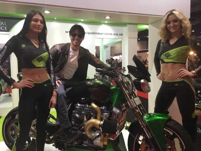 Promotional Models With Principal Insurance At London Motorcycle Show 2016