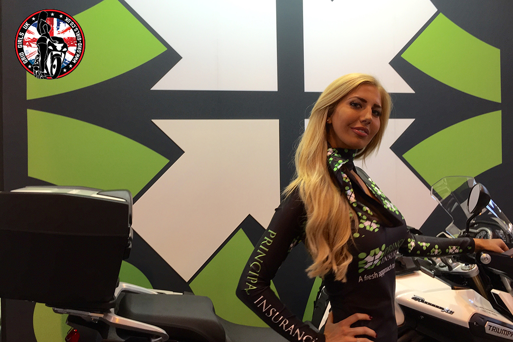 Promotional Models with Principal Insurance at Motorcycle Live 2014