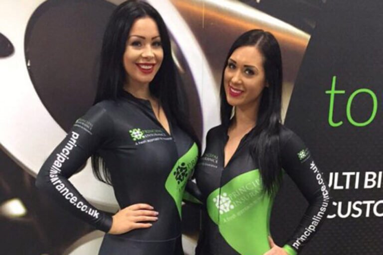 Promotional Models with Principal Insurance at the Kickback Custom Show 2016