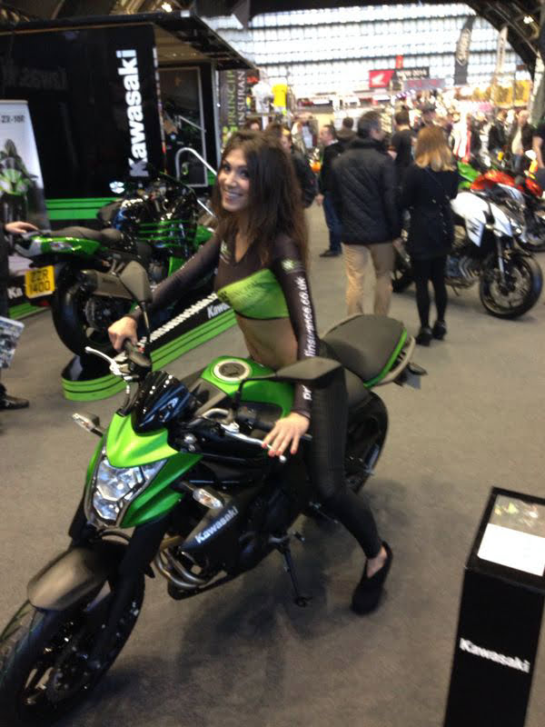 Promotional Models With Principal Insurance At The Manchester Motorcycle Show 2014