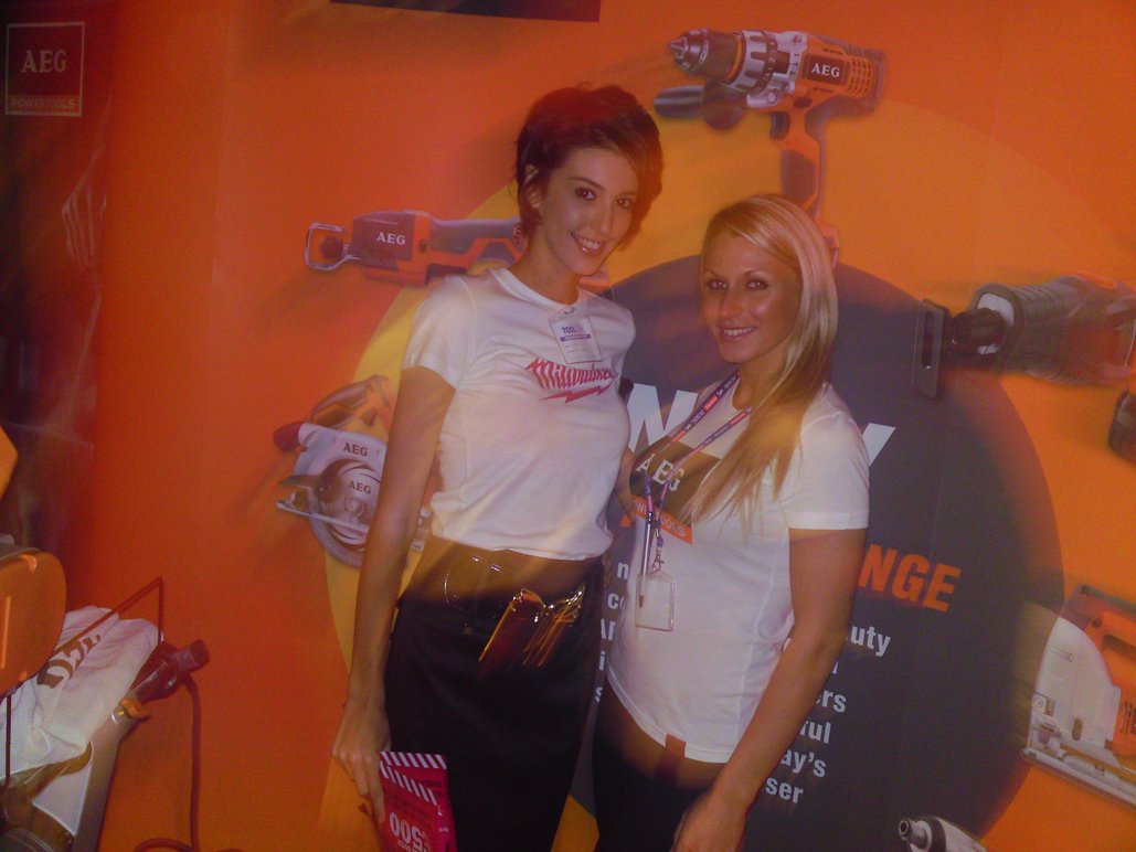Promotional Models With Ryobi At Toolfair 2009 In Coventry On 17/18th Sept 2009