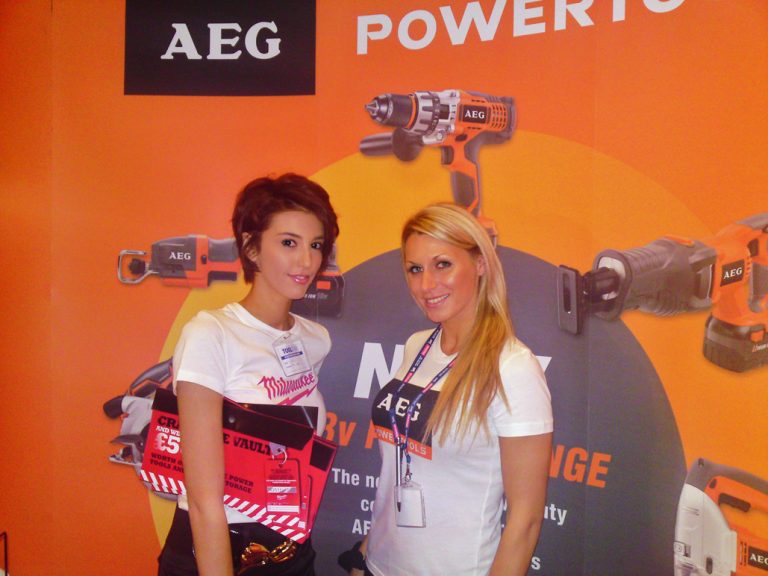 Promotional Models with Ryobi at ToolFair 2009 in Coventry on 17/18th Sept 2009