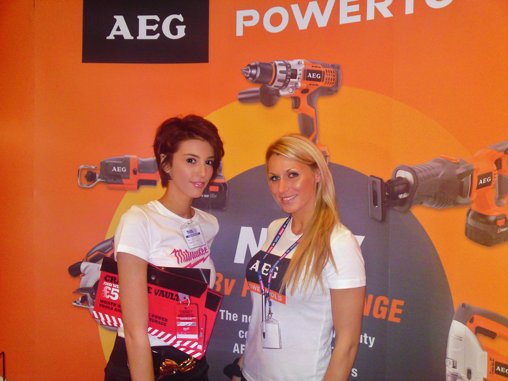 Promotional Models With Ryobi At Toolfair 2009 In Coventry On 17/18th Sept 2009