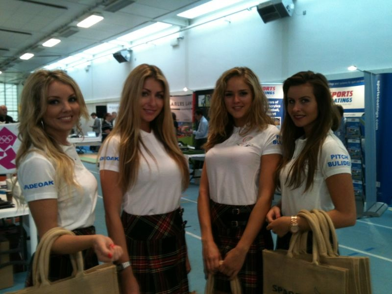 Promotional Models With Spadeoak At Sapca Exhibition In Lee Valley On 23rd October 2012