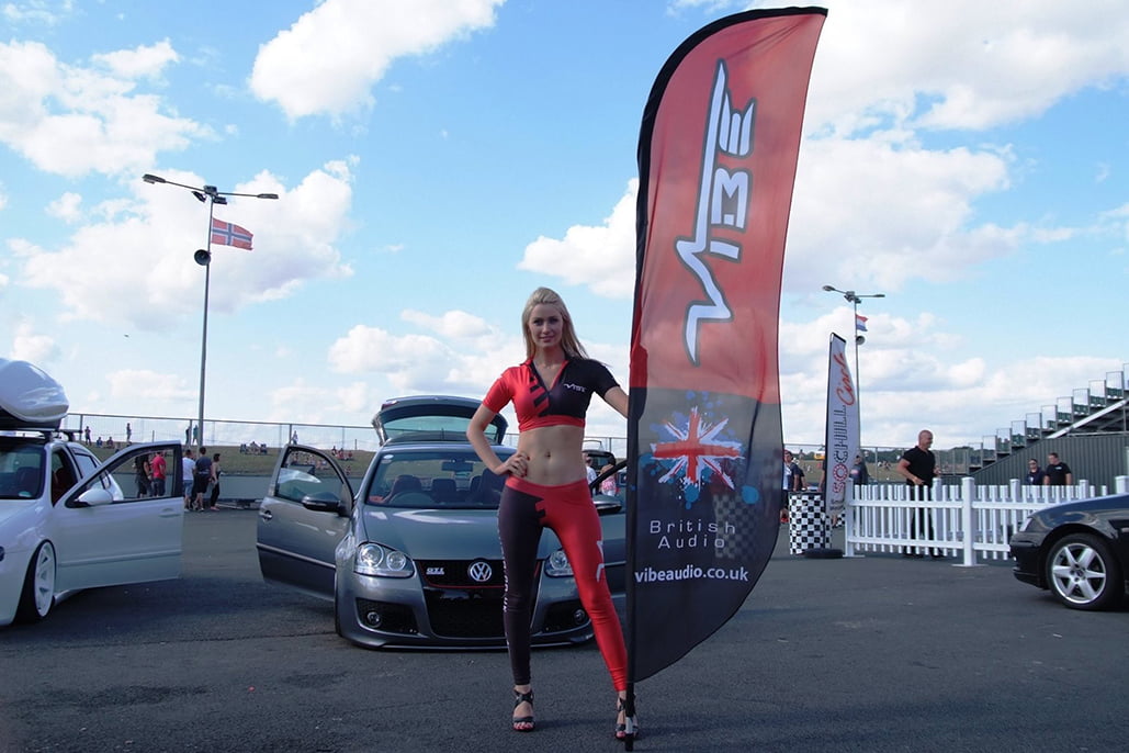 Promotional Models With Vibe Car Audio At Ultimate Street Car On 2/3rd August 2014