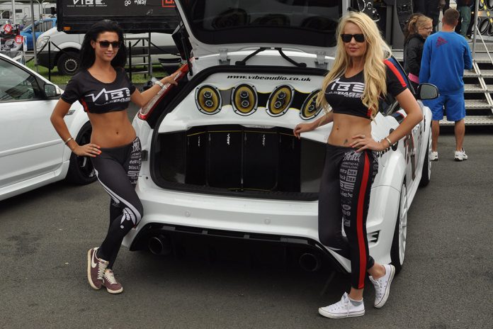 Promotional Models With Vibe Car Audio At Ultimate Street Car On 3/4th August 2013