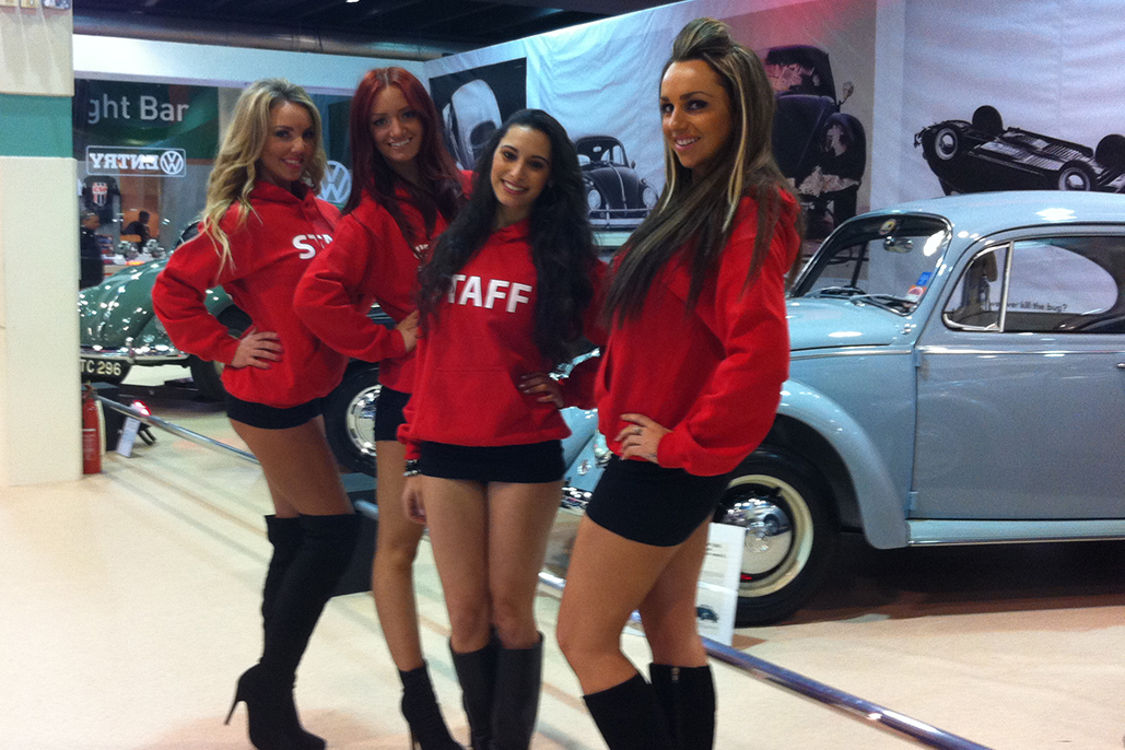 Promotional Models With Volks World 2013 At Sandown Park On 23/24th March 2013