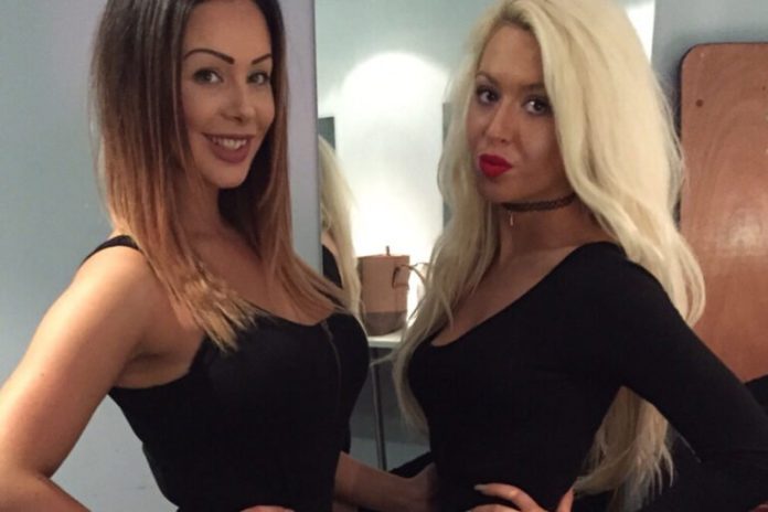 Ring Girls With White Collar Boxing At Guardian Academy On 15th November 2015