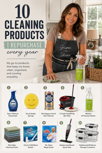 10 Cleaning Products I Repurchase Every Year
