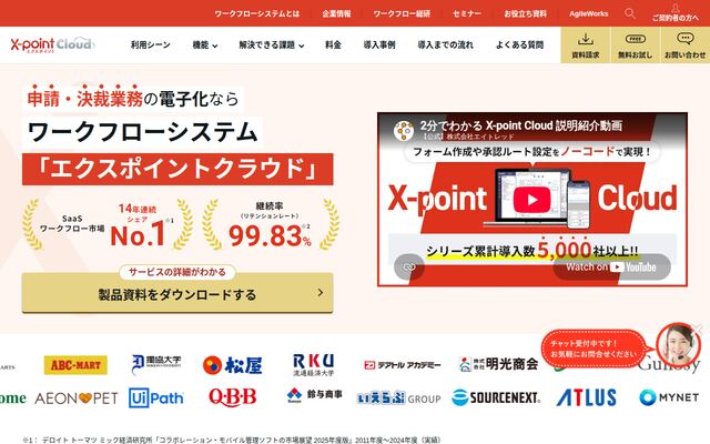 X-pointの公式ページ