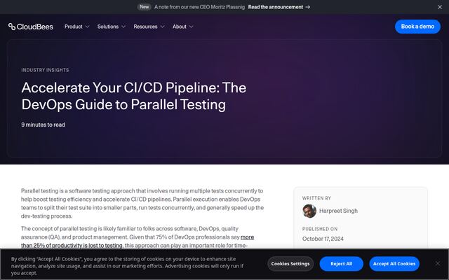 CloudBees CodeShipの公式ページ