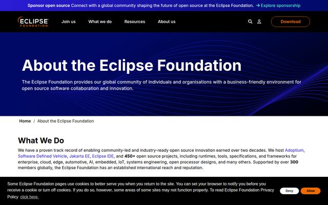 Eclipseの公式ページ