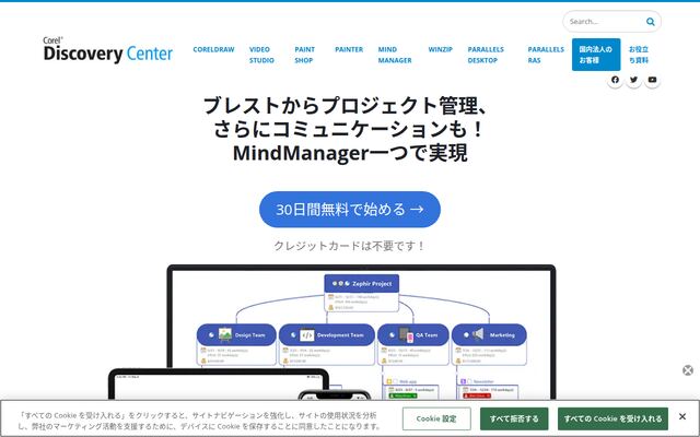 MindManagerの公式ページ