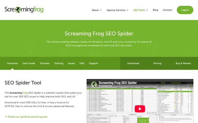 SEO Spiderの公式ページ