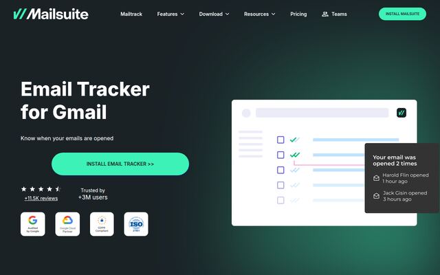 Mailtrackの公式ページ