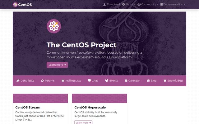 CentOSの公式ページ