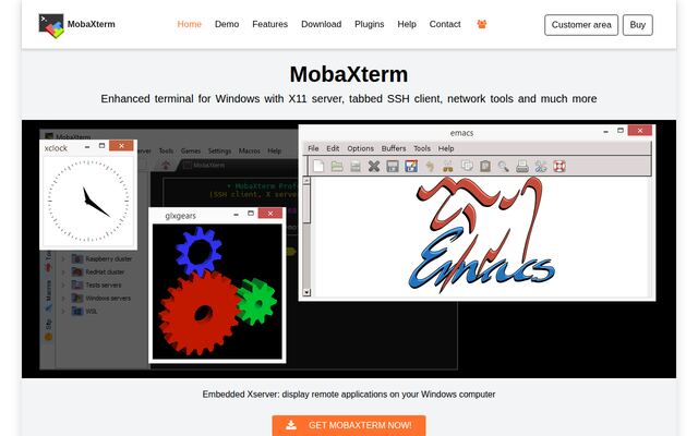 MobaXtermの公式ページ