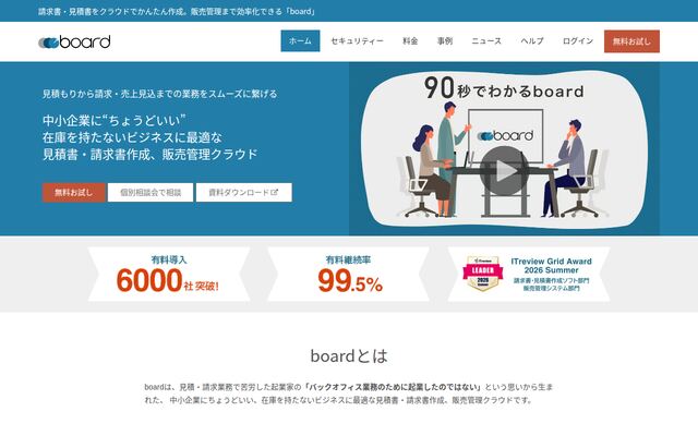 boardの公式ページ