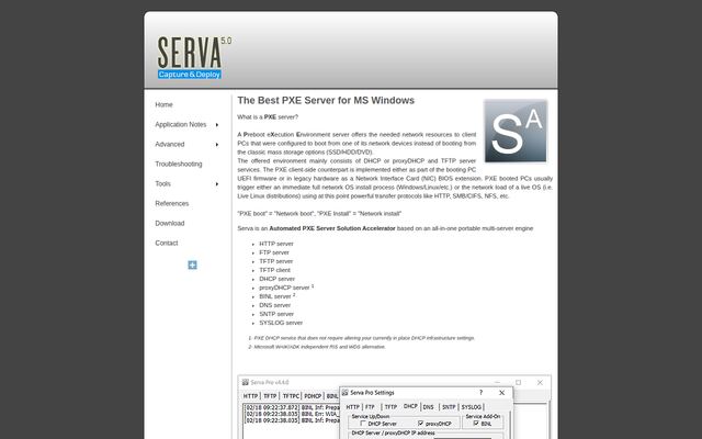 Servaの公式ページ