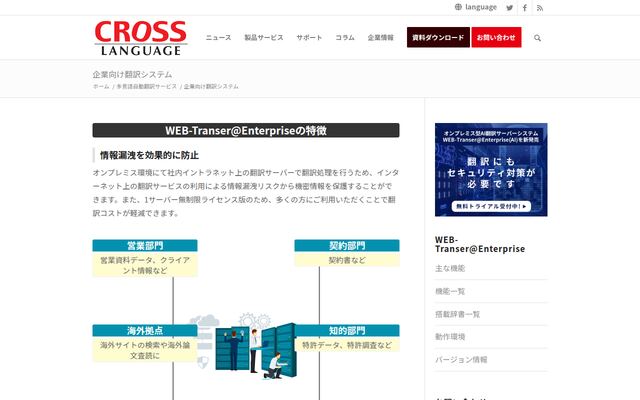 WEB-Transer@Enterpriseの公式ページ
