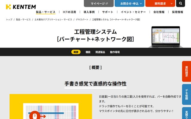バーチャート+ネットワーク図の公式ページ