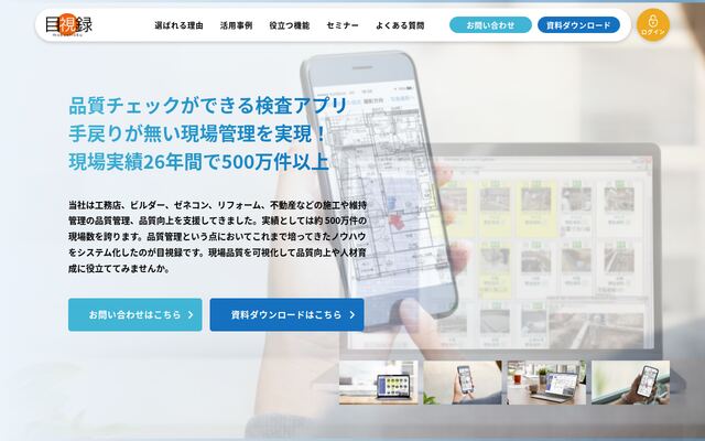 目視録の公式ページ