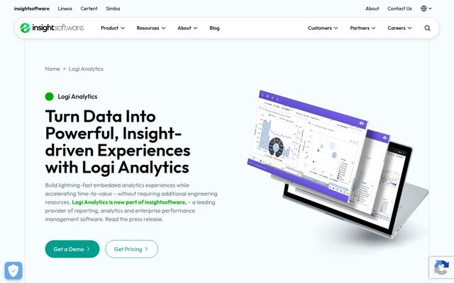 Logi Analyticsの公式ページ