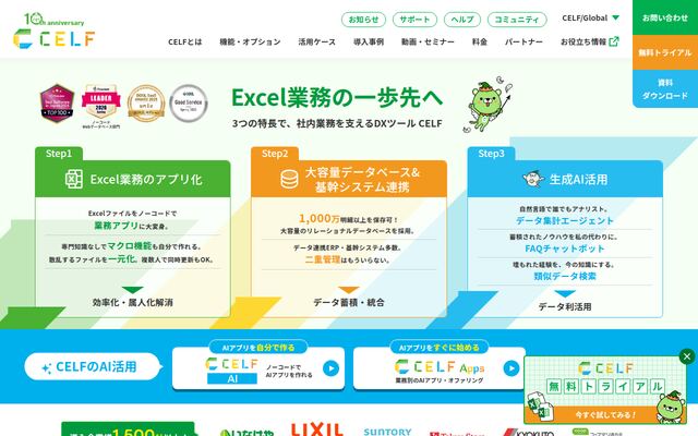 CELFの公式ページ