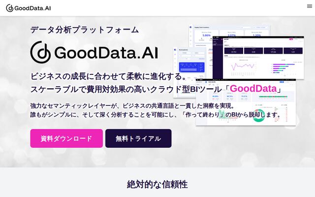 GoodDataの公式ページ