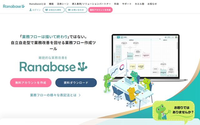 Ranabaseの公式ページ