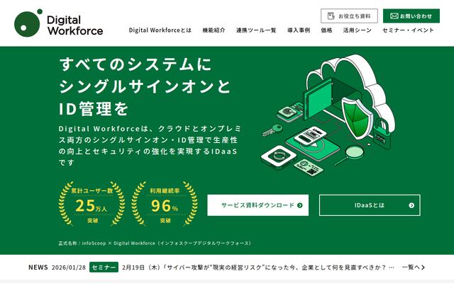 Digital Workforceの公式ページ