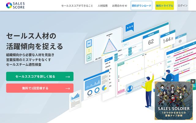 SALES SCOREの公式ページ