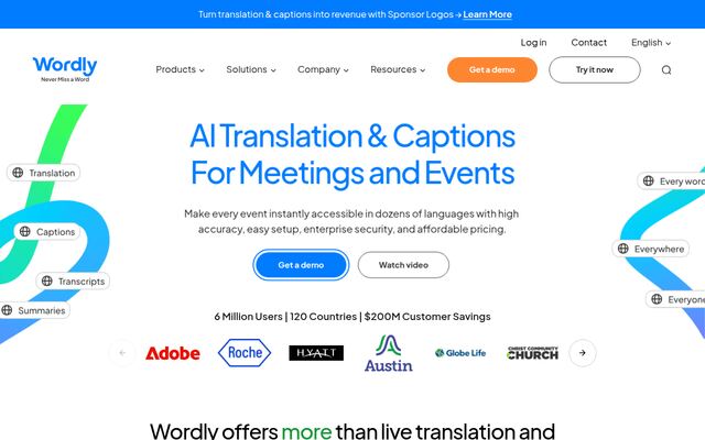 Wordlyの公式ページ