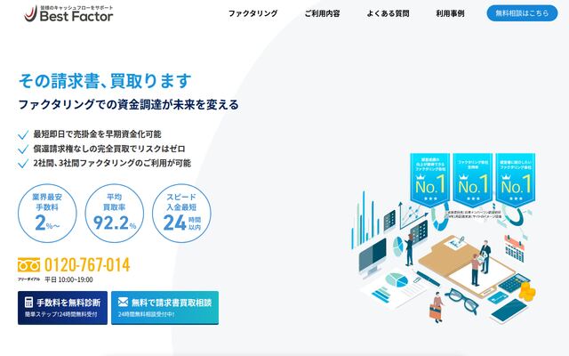 ベストファクターの公式ページ