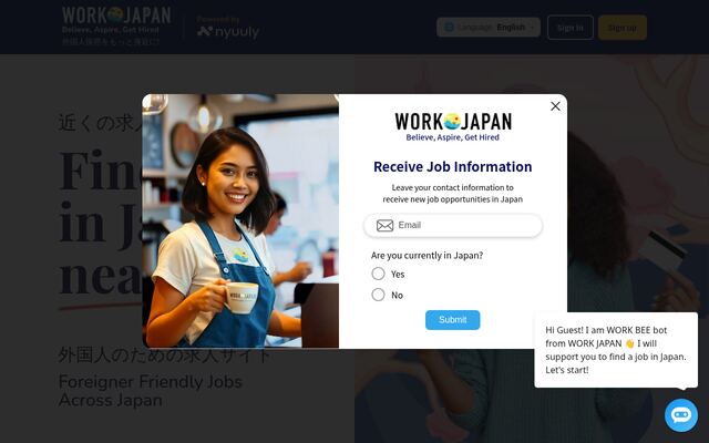 WORK JAPANの公式ページ